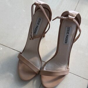 Steve Madden Nude Strappy Heels